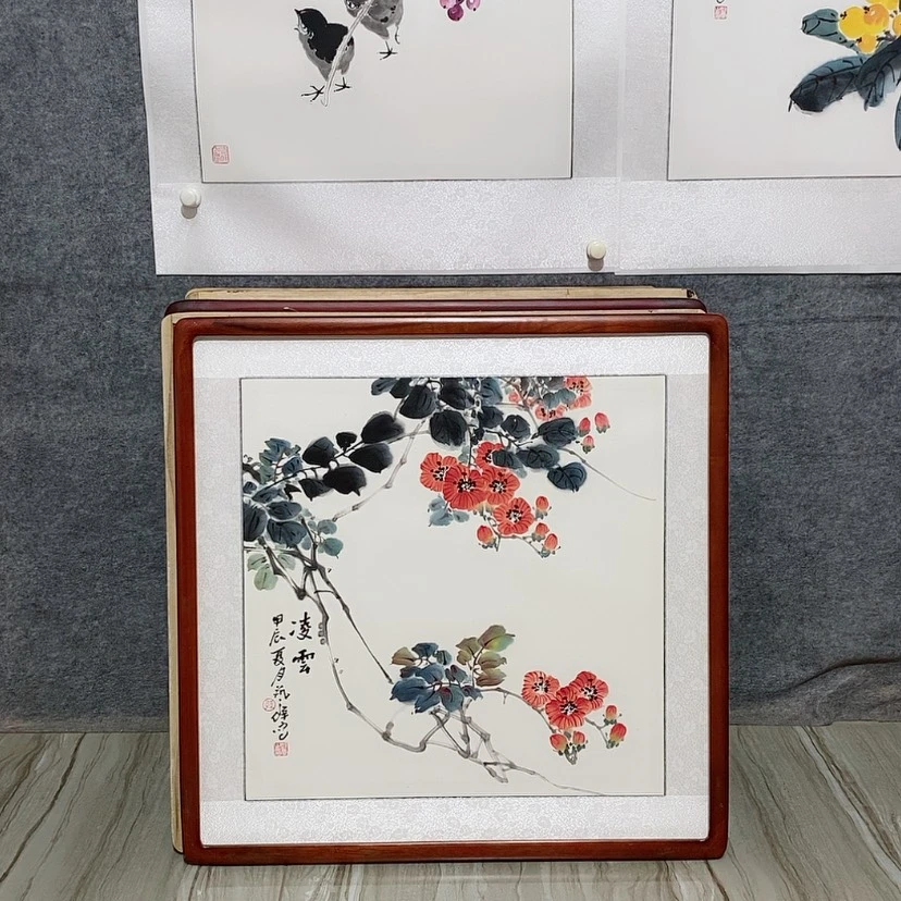 【闪购商品】绘画书画作品带框65×65厘米