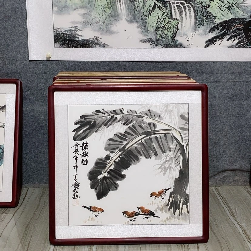 【闪购商品】绘画书画作品带框65×65厘米