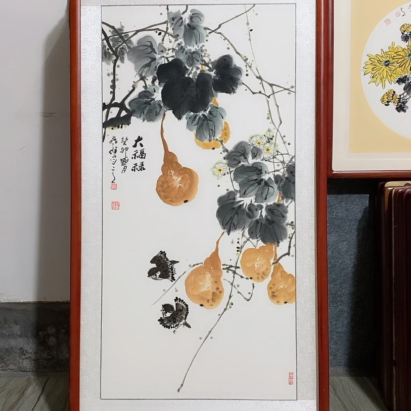 【闪购商品】绘画书画作品带框125×65厘米