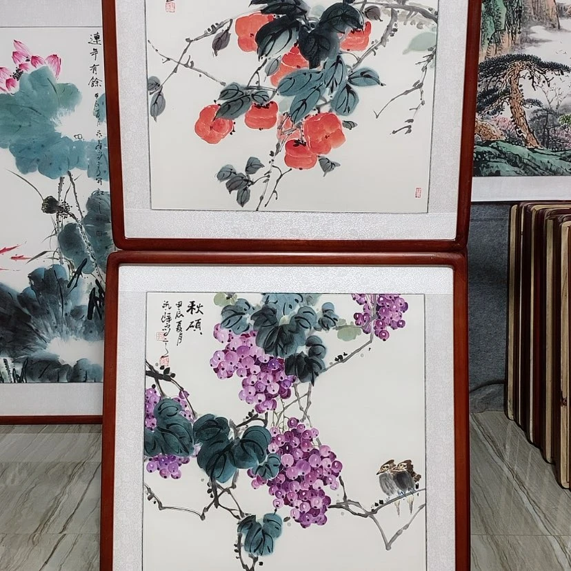 【闪购商品】绘画书画作品带框65×65厘米
