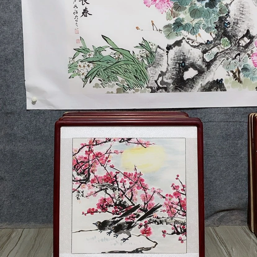 【闪购商品】绘画书画作品带框65×65厘米