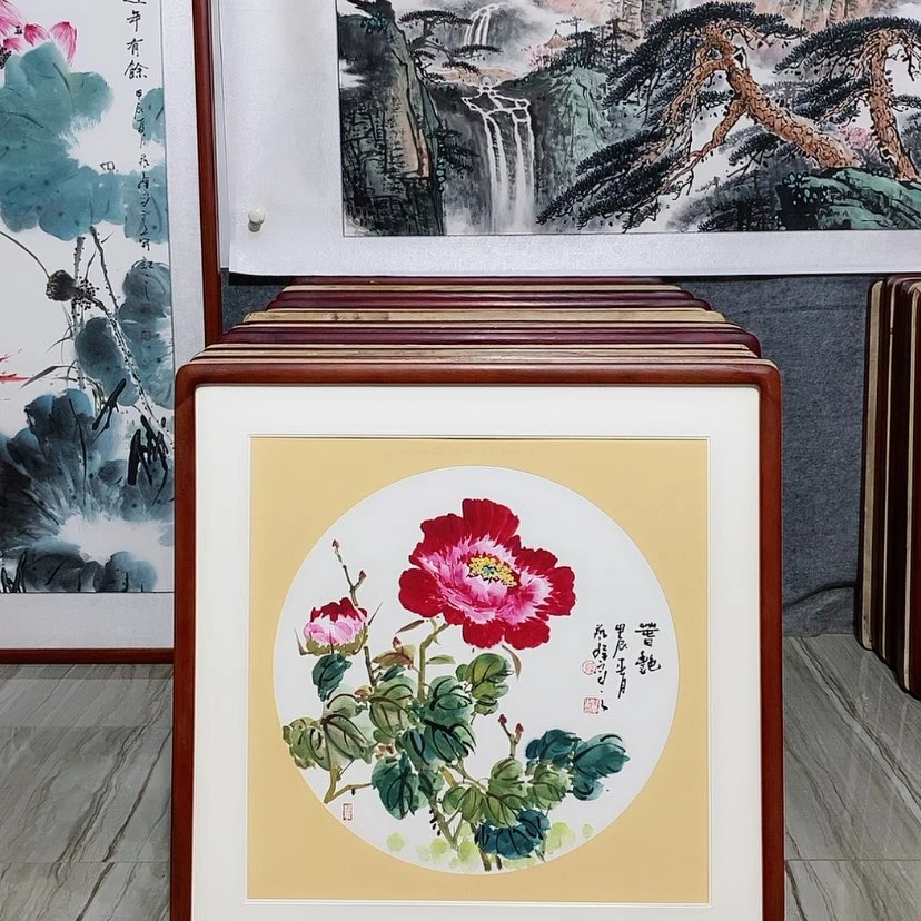 【闪购商品】绘画书画作品带框65×65厘米