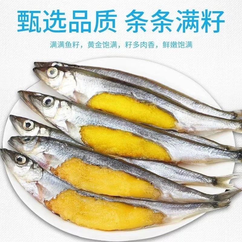 多春鱼满籽新鲜油炸带籽多春鱼烧烤速冻180克/盒