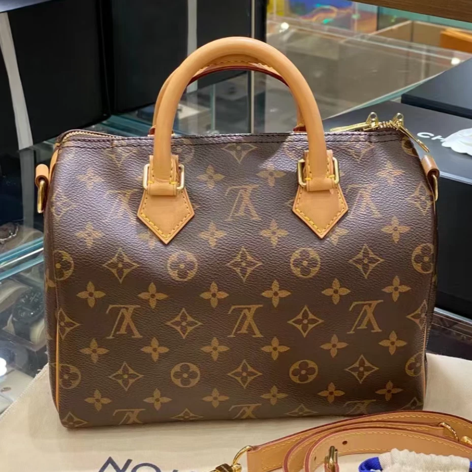 99新 LouisVuitton/路易威登 安琳品/sp25/speedy/肩带款/中古
