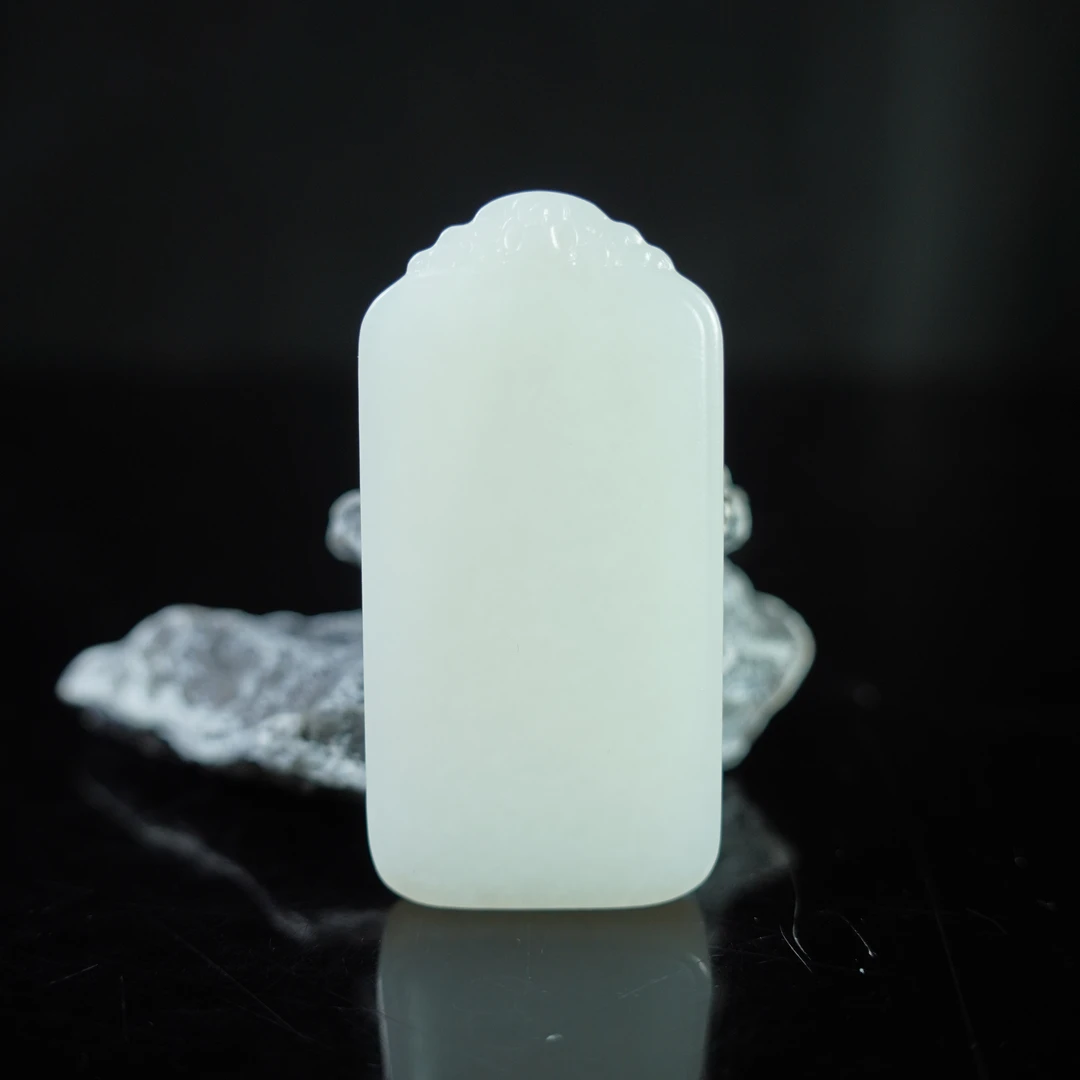 H2407262136/创汇时期/和田玉 白玉平安无事牌  收藏  传承