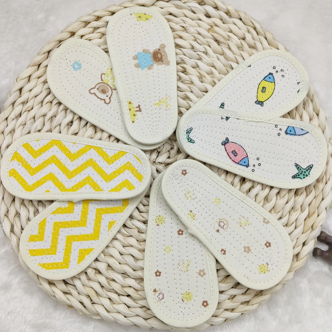 婴幼儿纯棉鞋垫宝宝5层棉布吸汗透气防臭包边全棉春秋儿童鞋垫