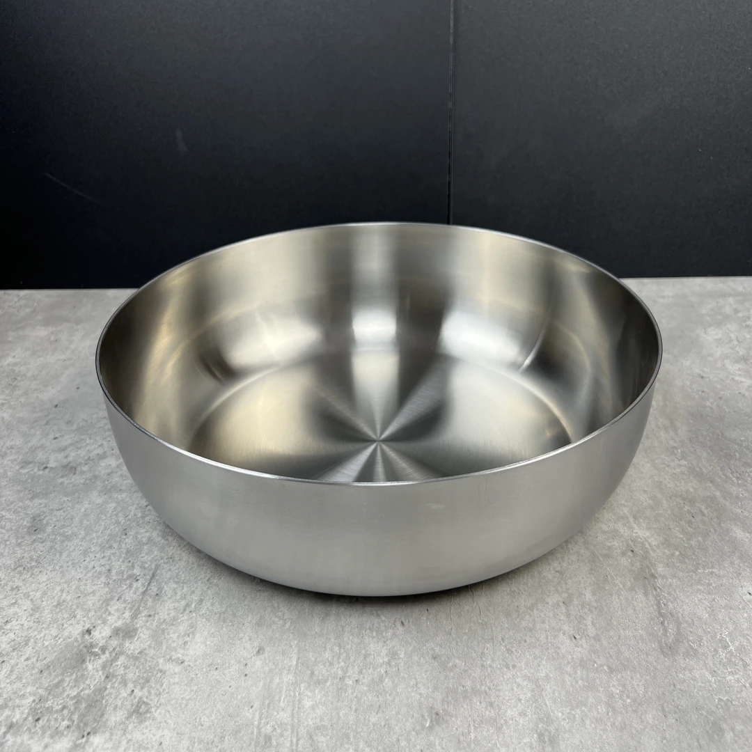 30公分火锅盆一体成型316不锈钢（大宽底和面盆）沙拉碗沙拉盆洗菜