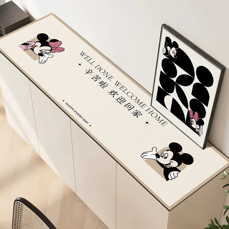 米奇台面玄关柜桌面保护垫电视柜电视柜台面盖布防水餐边柜桌垫