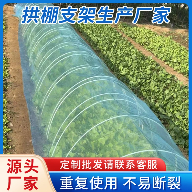 保温棚小暖棚育苗棚玻璃钢纤维杆大小拱棚支架防冻遮阳瓜果爬藤杆