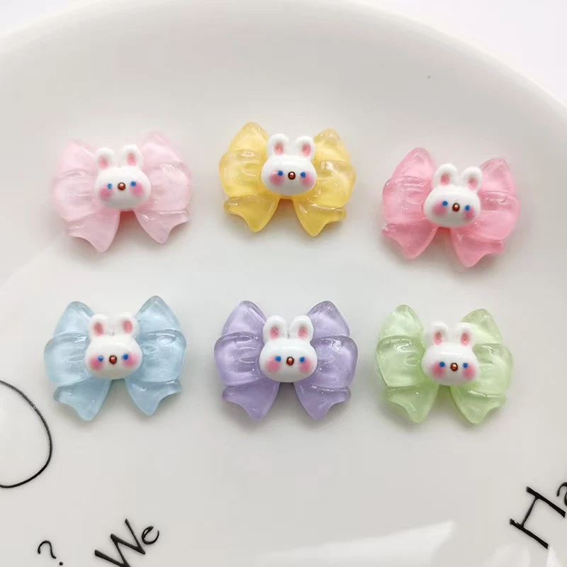 透明可爱 吹泡泡小女孩 树脂贴片 diy女童头饰发卡手机壳装饰配件