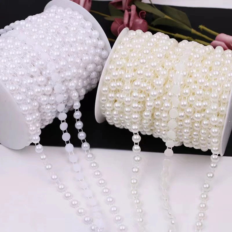 精品珠链小花方块雏菊太阳花仿珍珠连线珠DIY珠链手机包