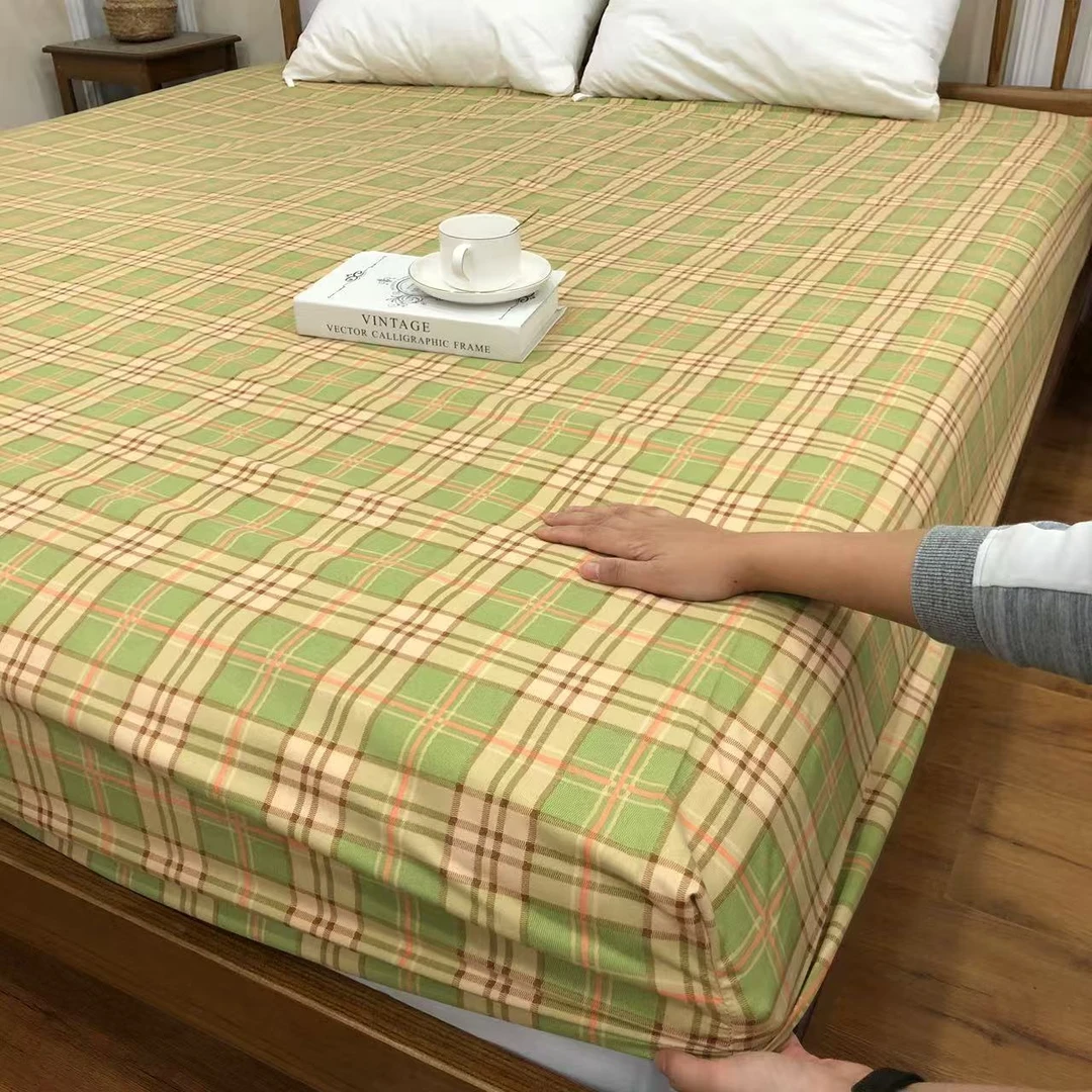 【尚美绿】-床笠床垫保护套1.8X2小辣椒加厚磨绒