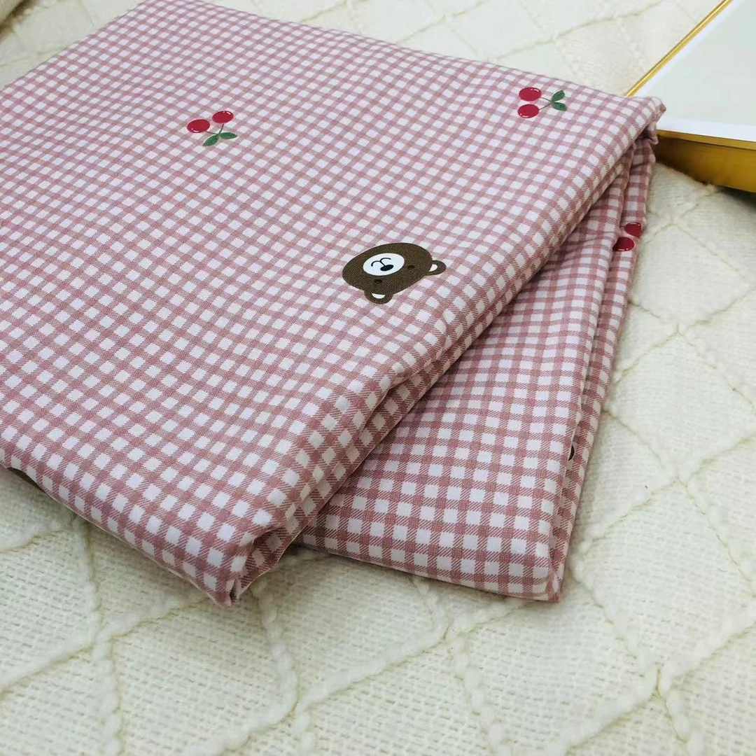 【小熊格-粉】-2.3X2.5加厚磨绒小辣椒床单一条速热保暖柔软亲肤