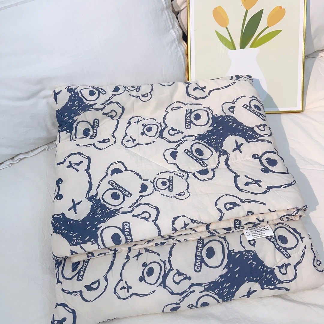 【机械熊】韩香绸棉绸人造棉单人空调被夏凉被一条