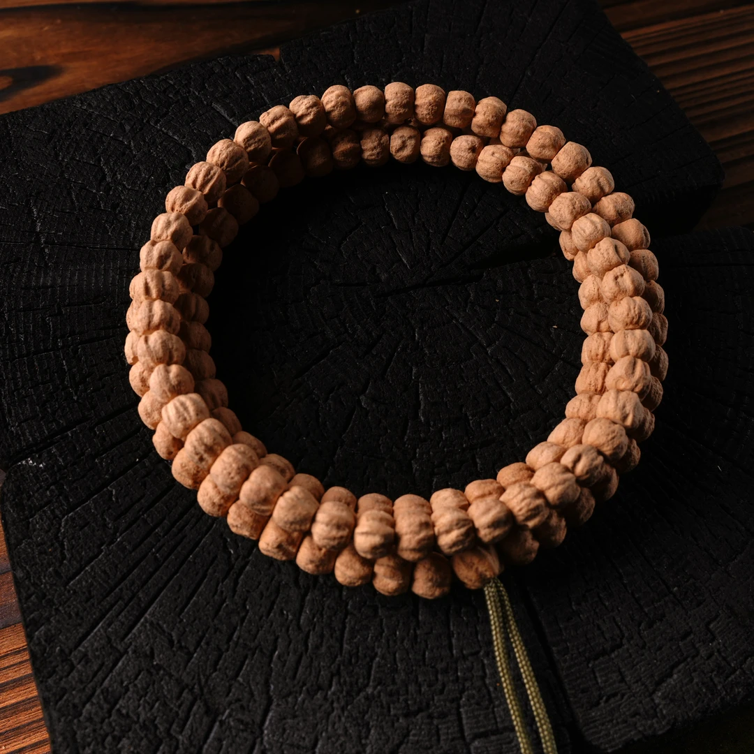 J649百香籽长串108颗念珠天然文玩佛珠 6-7