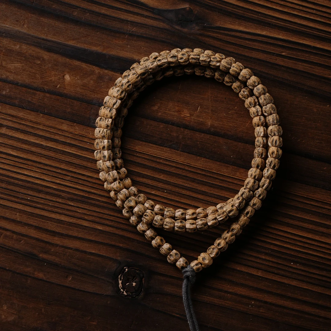 J672 百香籽长串108颗念珠天然文玩佛珠 6+