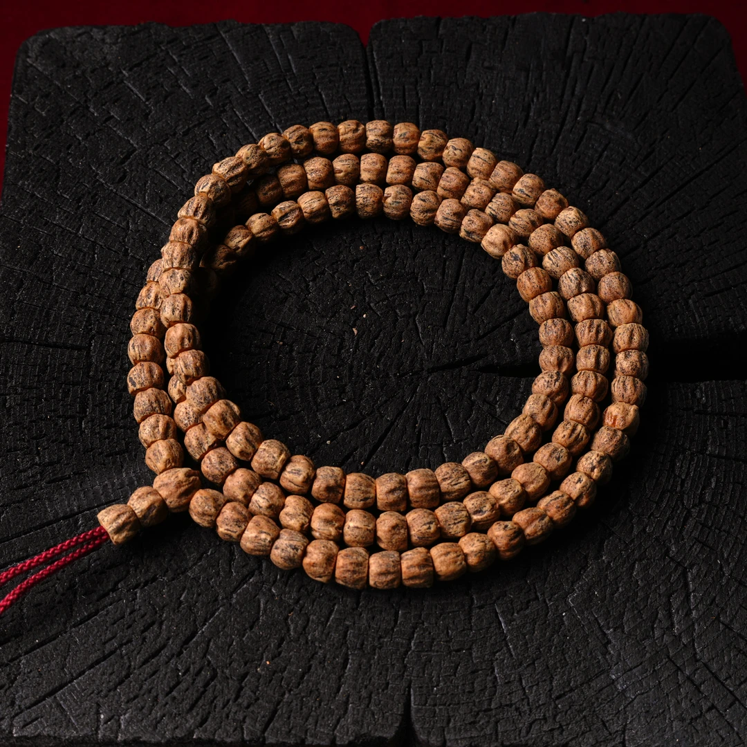 【朝奉文玩】柏香籽（编号 J492 天然文玩柏香籽108长串尺寸6+ 尾货