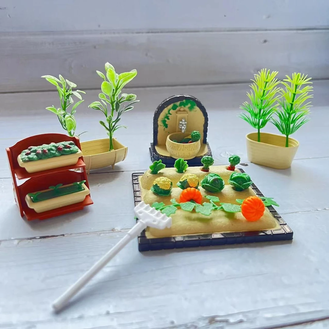 [满50包邮]微缩场景娃屋过家家玩具--1/12菜园花园兼容森贝儿pvc