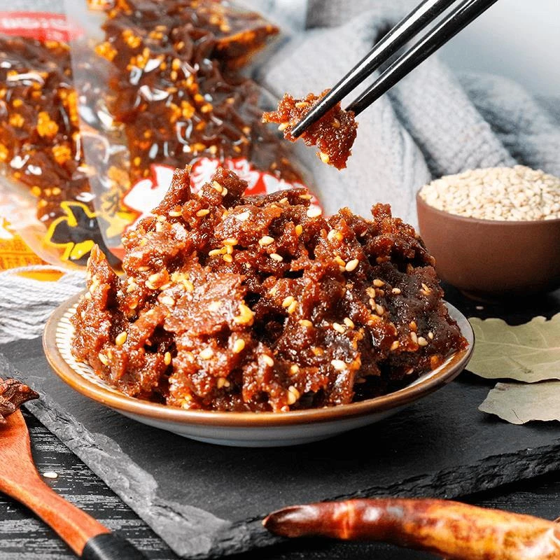 皓浩老妈素牛肉粒麻辣怀旧素食辣条宿舍办公室香辣休闲小零食