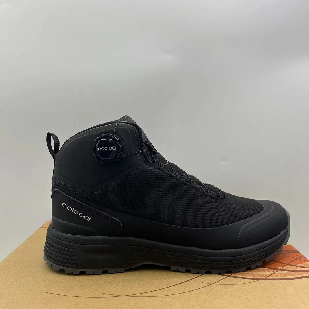 027向阳 侧边纽扣户外鞋男女款加绒加棉舒适百搭耐磨防滑