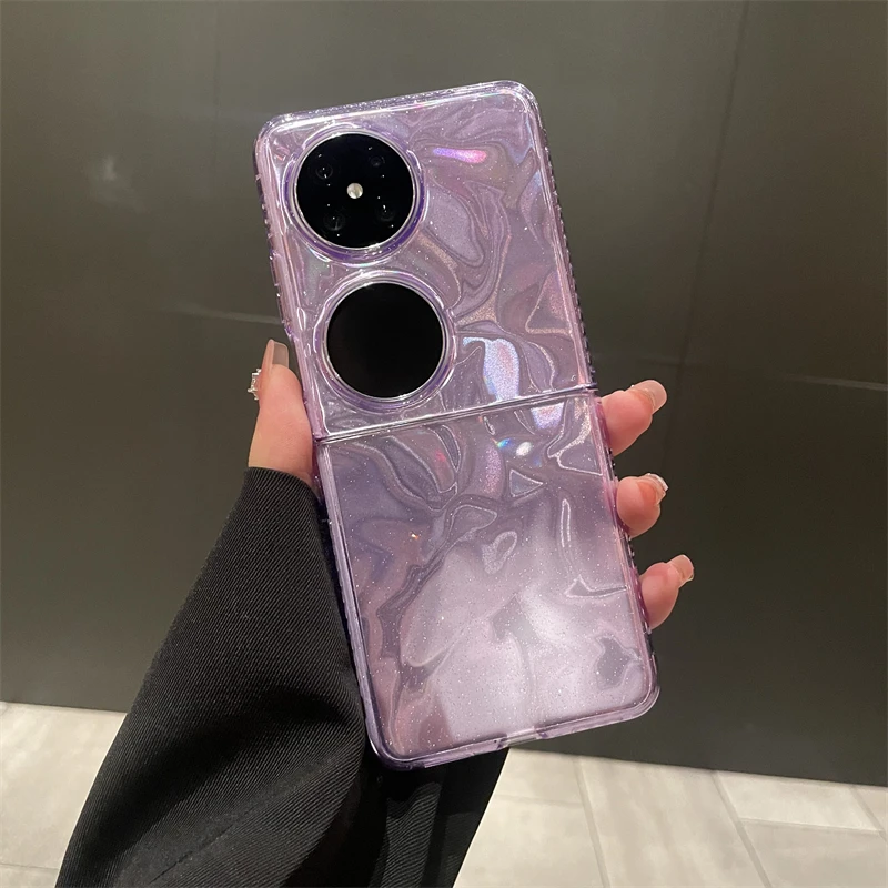 杜可可华为pocket2手机壳p50镭射闪粉迷彩IMD软边壳pockets创意潮