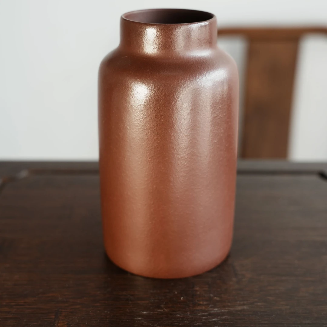 素杯 直筒 紫泥 400cc 家藏老料