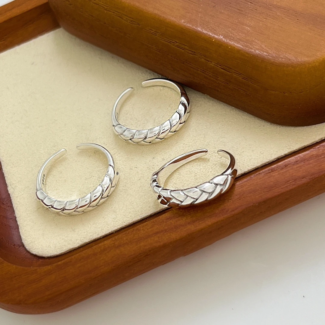 925银戒指 【麦穗戒指】纯银百搭戒指【4361】气质轻奢简约