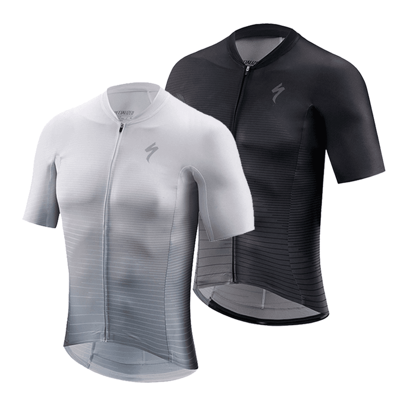 maisaily 闪电骑行服男式山地车衬衫牛奶丝面料自行车服装山地自行车背带裤