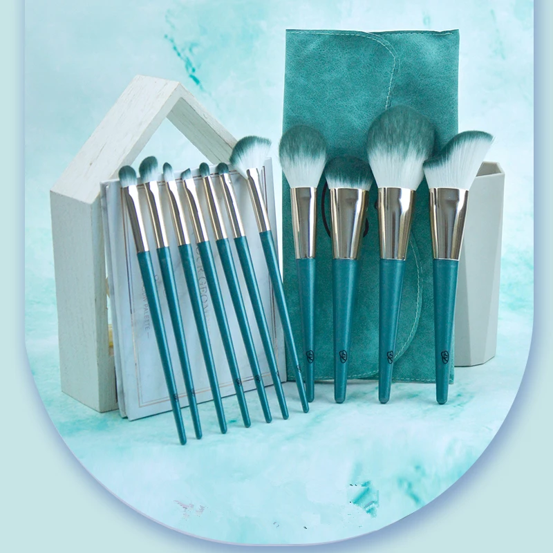 文竹11支化妆套刷散粉刷高跟鞋修容刷腮红刷眼影遮瑕刷沧州化妆刷