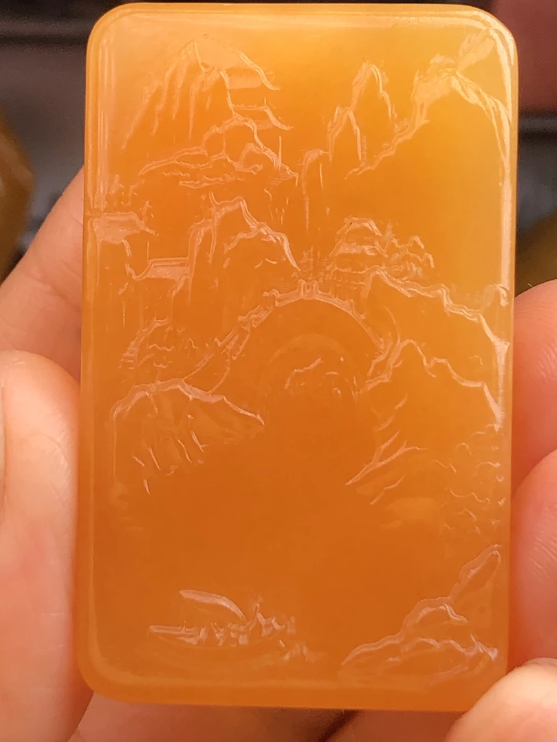 金田黄的手把件章