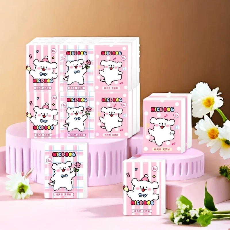 【体验拍】三里欧授权手帕纸随身便携式迷你纸巾混色亲肤吸水手帕纸