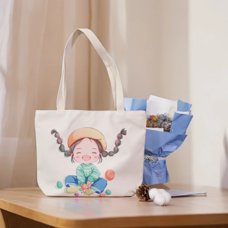 学生托特大包女士孕妇产检学生布外出帆布包包女款明星同款帆布包