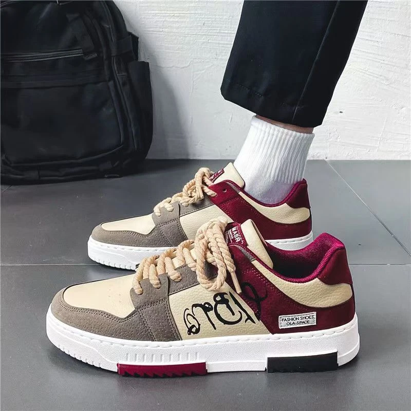 夏季新款男鞋休闲运动鞋男士百搭透气潮流潮鞋学生青少年低帮男士