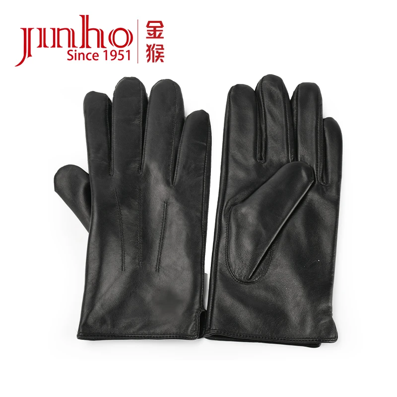 Jinho/金猴男士常服手套加绒保暖头层羊皮男士手套