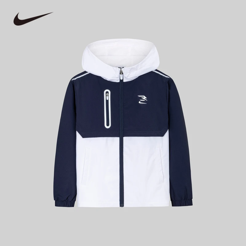Nike 3Brand耐克春秋休闲潮流男女夹克童梭织潮流夹克外套0785