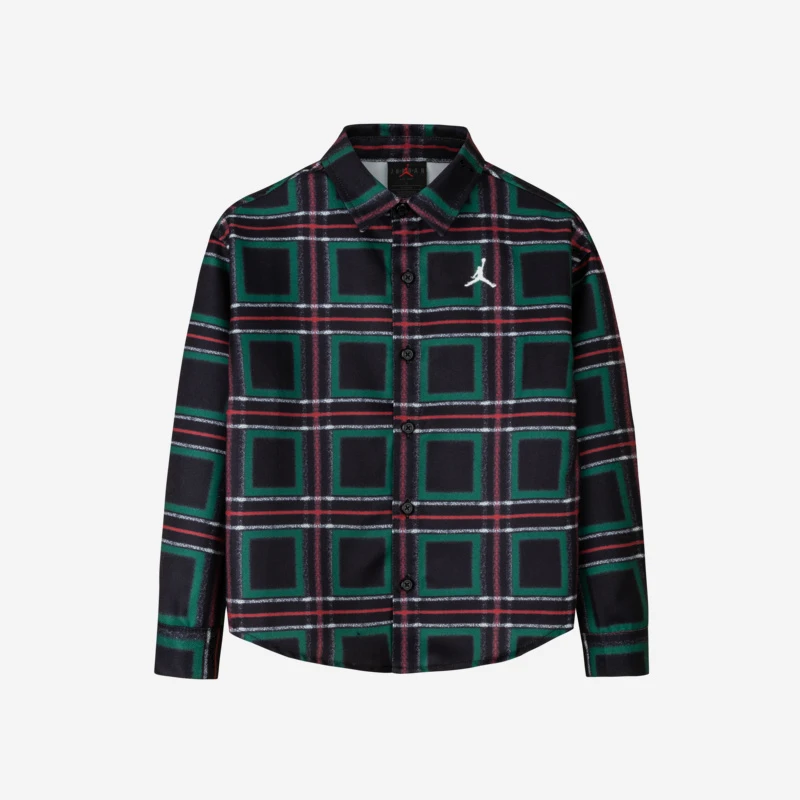 【官方旗舰】AIR JORDAN儿童童装衬衫秋冬男童格纹衬衫JDB-LW-D462