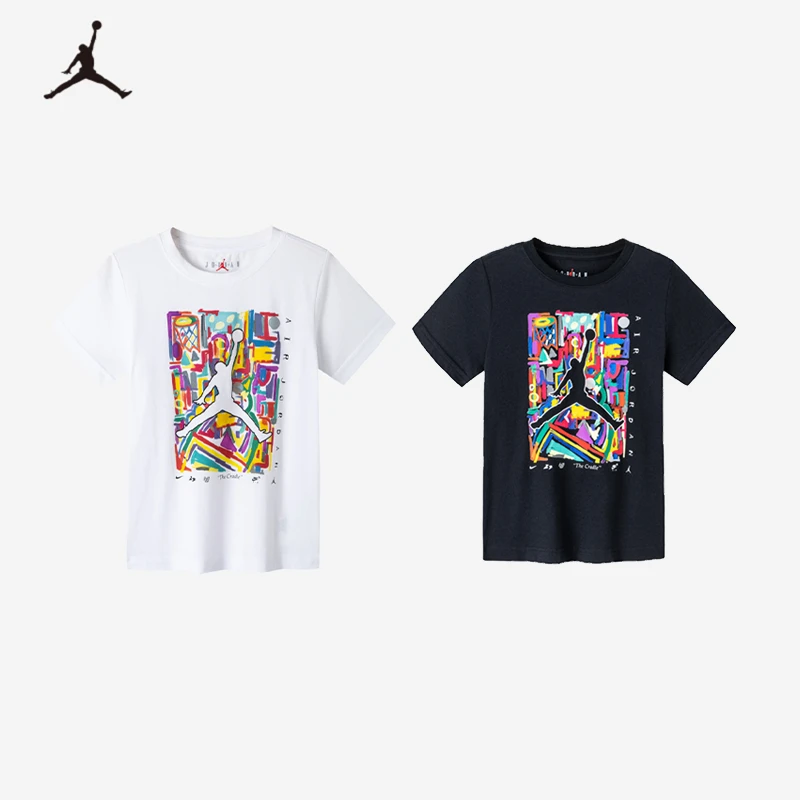 【官方旗舰】AIR JORDAN童装男童短袖T恤夏季新款飞人乔丹短袖B478
