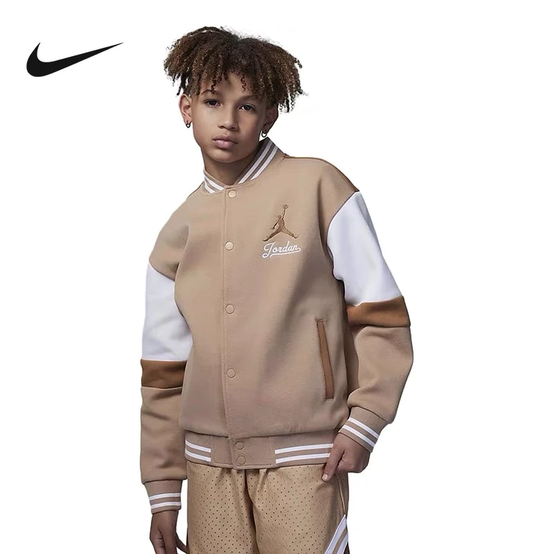 【官方旗舰】AIR JORDAN儿童长袖时尚中大童秋季休闲夹克D018
