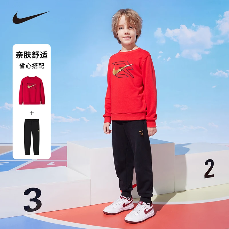 Nike 3Brand耐克男女童秋季圆领儿童卫衣套装RWN-TP-1110