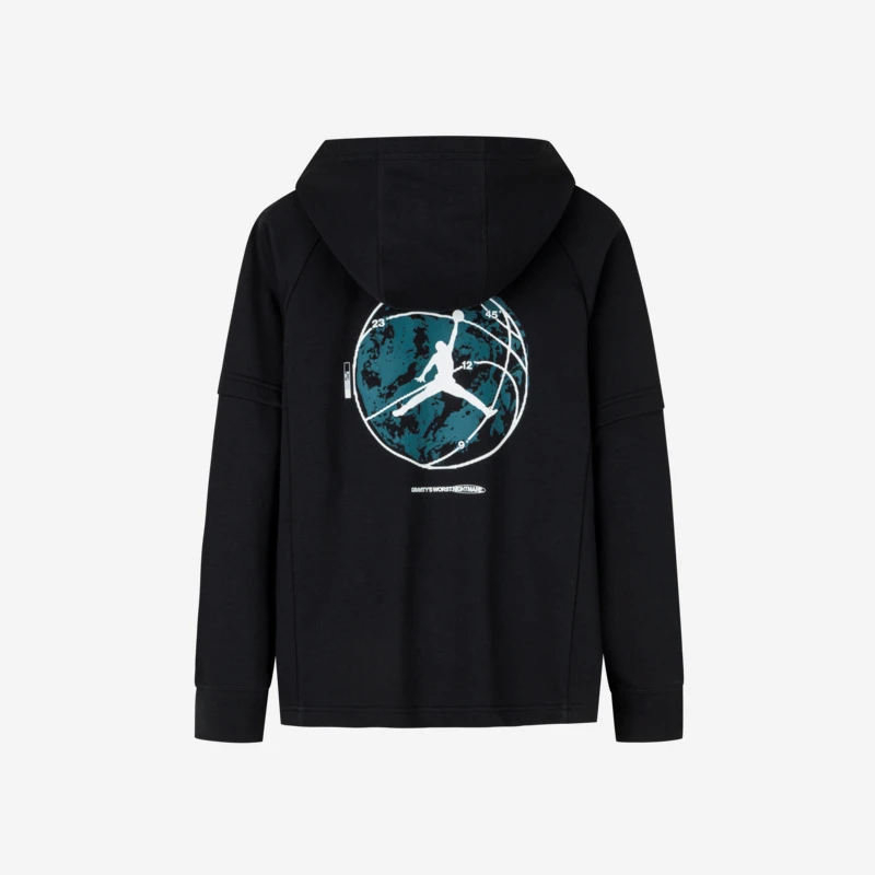 【官方旗舰】AIR JORDAN儿童童装春季连帽印花卫衣休闲运动C703