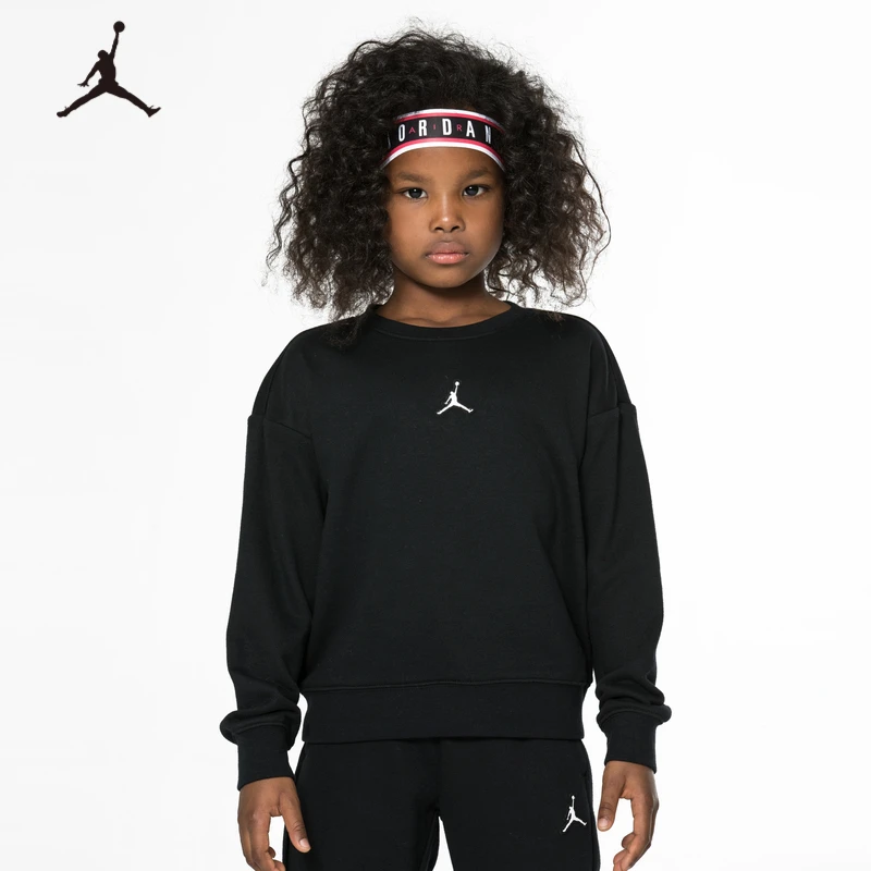 [官方旗舰]AirJordan春秋休闲运动童装卫衣女童时尚无童卫衣A959