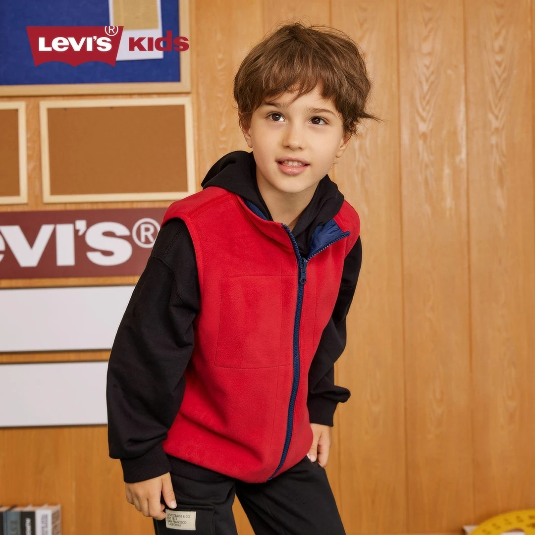 【官方旗舰】Levis李维斯儿童男女童保暖双面穿马甲LVN-VE-G014