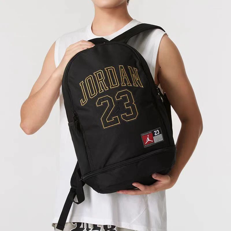 【官方旗舰】Air Jordan书包初高中干湿分离潮流户外双肩包0780黑金
