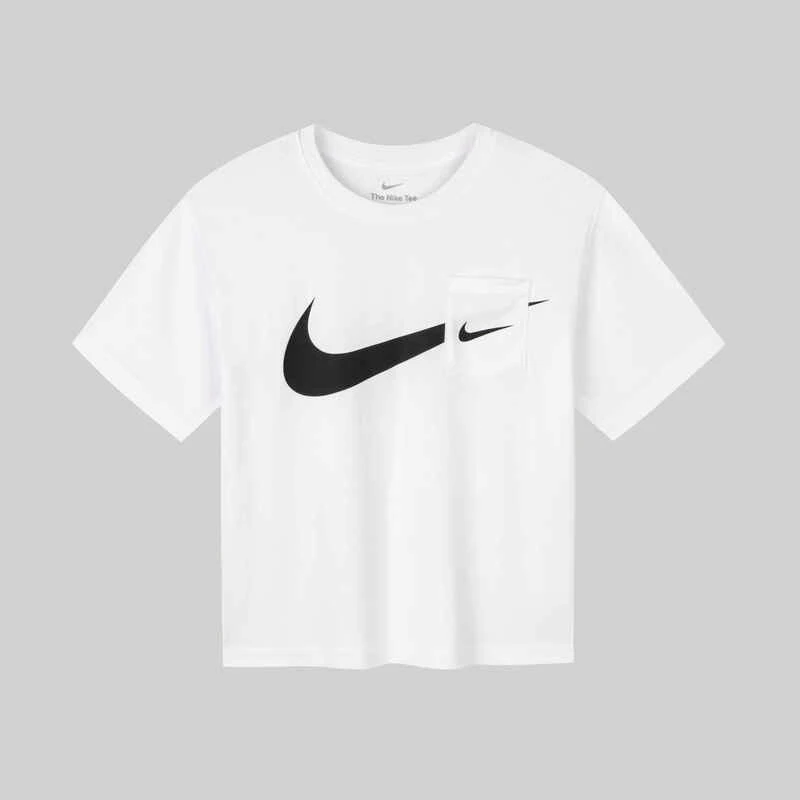 【官方旗舰】Nike耐克童装男女童短袖夏季小童白色t恤透气上衣M270