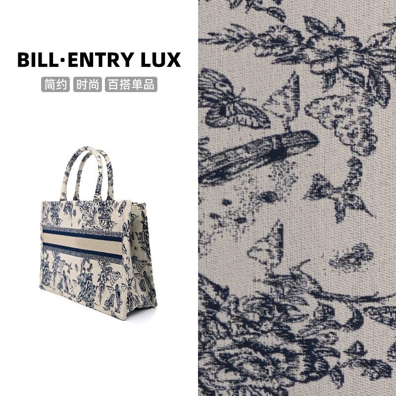 【BILL】托特大号帆布经典刺绣购物袋女士手提包大号百搭通勤B600