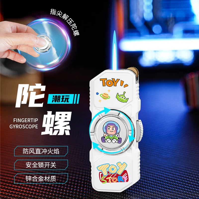 【酷鼠】卡通巴斯光年打火机创意陀螺打火机防风高颜值个性