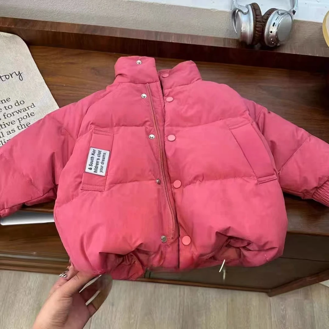 女童冬季新款儿童羽绒服短款韩版中小儿童洋气保暖时尚百搭棉服