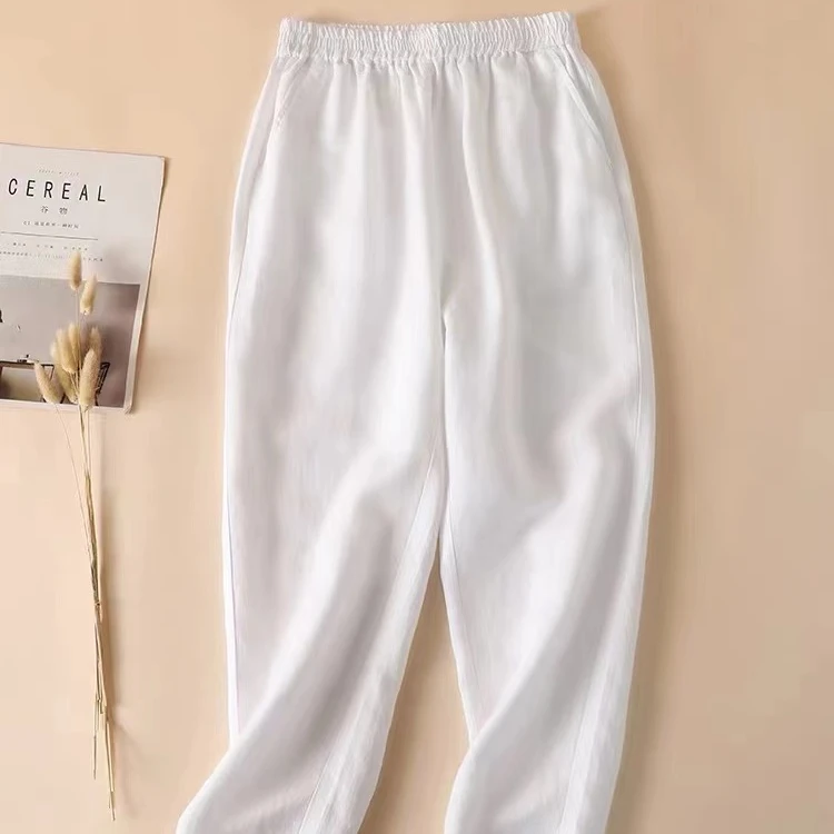 【2025夏季活动专场】女裤亲子 TM700纯亚麻高品时尚休闲宽松气质款