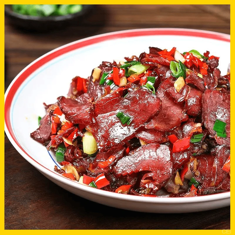 正宗湖南特产风味腊黄牛肉农家腌制烟熏腊牛肉风干牛干巴美味放心