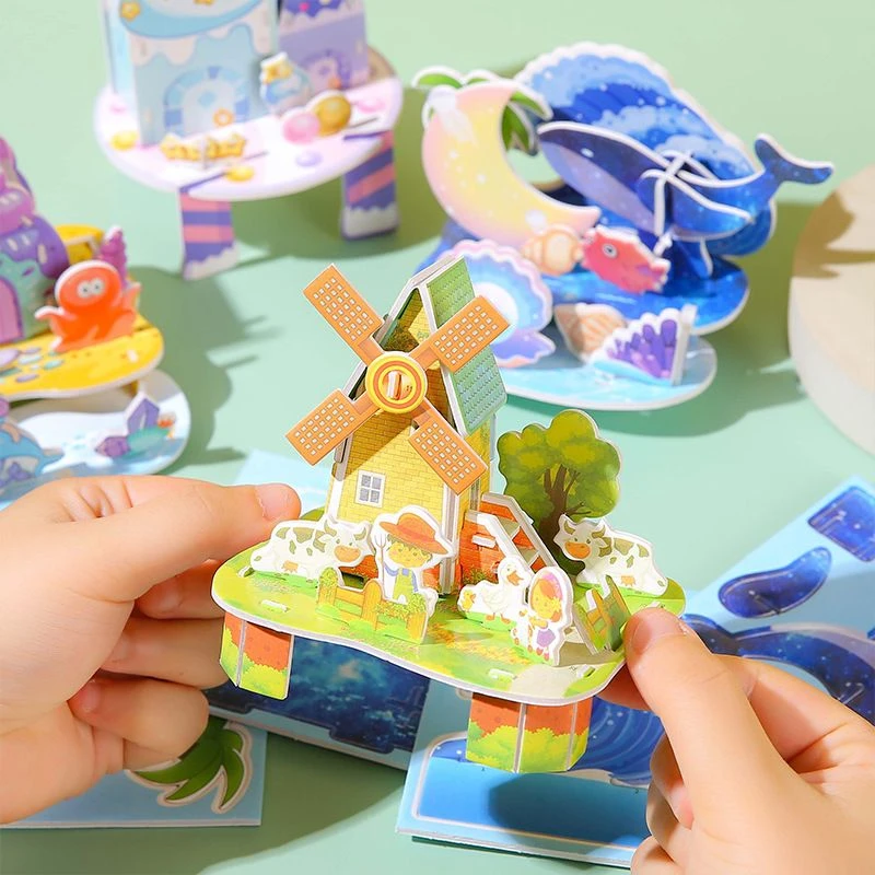 【儿童立体拼图】幼儿园创意玩具礼品男女孩礼物小学生益智拼图科学